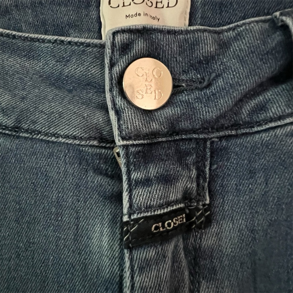 Closed Baker Slim Straight Jeans 29 Candiani Italian Denim Mid Wash Blue - Picture 7 of 16